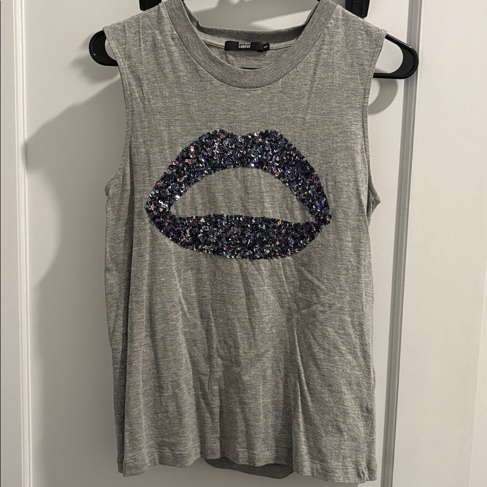 Markus Lupfer Sequined Lip Tank
